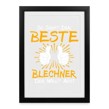Blechner Gift Idea - Framed poster (27 × 37 cm) - black - Front