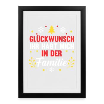 Santa Claus Christmas Time Christmas - Framed poster (27 × 37 cm) - black - Front