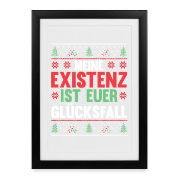 Santa Claus Christmas Time Christmas - Framed poster (27 × 37 cm) - black - Front