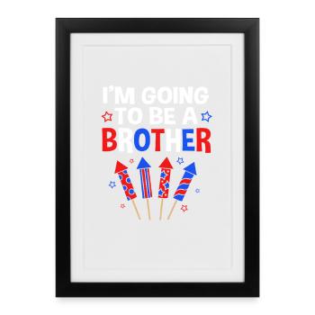 Révélation du sexe 4 juillet - Affiche encadrée (27 × 37 cm) - noir - Devant