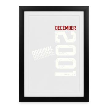 24th Birthday Original December Volume 2001 - Framed poster (27 × 37 cm) - black - Front