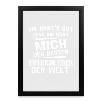Screed layer - Framed poster (27 × 37 cm) - black - Front