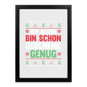Noël du Père Noël - Affiche encadrée (27 × 37 cm) - noir - Devant