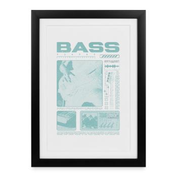 Bass Guitar Lover Bass Player Streetwear - Framed poster (27 × 37 cm) - black - Front