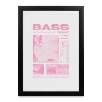 Bass Guitar Lover Bass Player Streetwear - Framed poster (27 × 37 cm) - black - Front