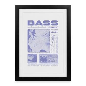 Bass Guitar Lover Bass Player Streetwear - Framed poster (27 × 37 cm) - black - Front