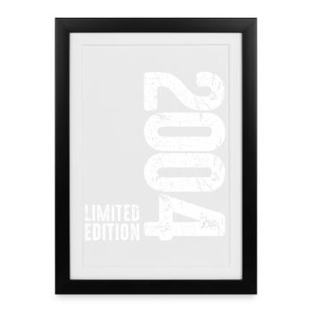 22nd Birthday Man Woman 22 Years 2004 Decoration Funny - Framed poster (27 × 37 cm) - black - Front