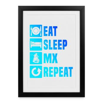 Direct Motocross Statement - Framed poster (27 × 37 cm) - black - Front