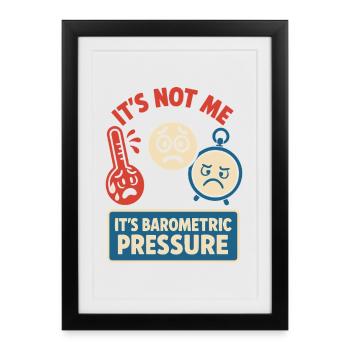 weather, drama, humor, gift, rain, snow - Framed poster (27 × 37 cm) - black - Front