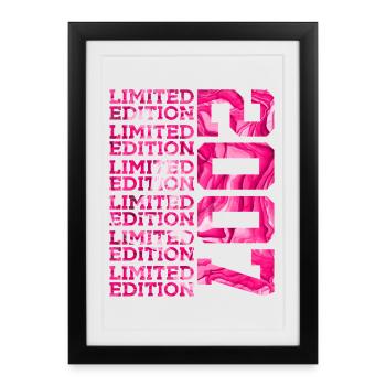 LIMITED EDITION 2007 19 YEARS PINK 19TH BIRTHDAY - Framed poster (27 × 37 cm) - black - Front
