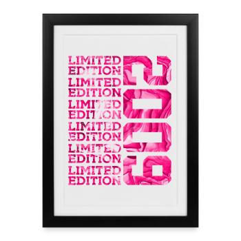 LIMITED EDITION 2009 17 YEARS PINK 17TH BIRTHDAY - Framed poster (27 × 37 cm) - black - Front