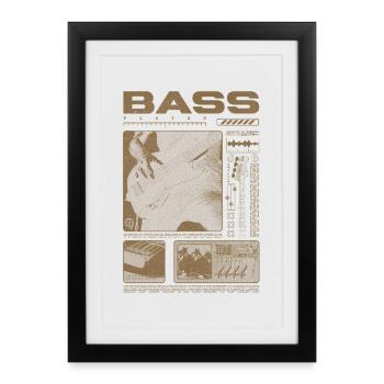 Bass Guitar Lover Bass Player Streetwear - Framed poster (27 × 37 cm) - black - Front