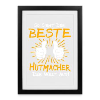 Mad Hatter Gift Idea - Framed poster (27 × 37 cm) - black - Front