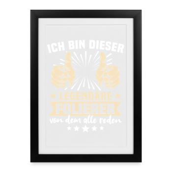 Dictons de Folier - Affiche encadrée (27 × 37 cm) - noir - Devant