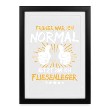 Tiler Spruch - Affiche encadrée (27 × 37 cm) - noir - Devant