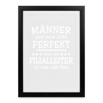 Branch Manager Men - Framed poster (27 × 37 cm) - black - Front