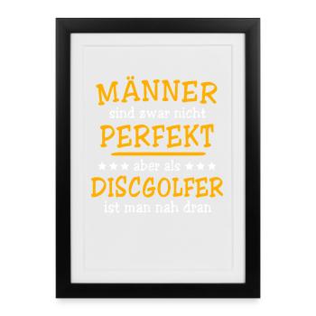 Disc Golfers Disc Golf - Framed poster (27 × 37 cm) - black - Front