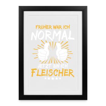 Fleischer Spruch - Framed poster (27 × 37 cm) - black - Front