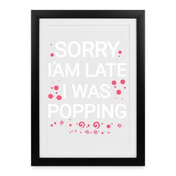 I'm sorry - Framed poster (27 × 37 cm) - black - Front