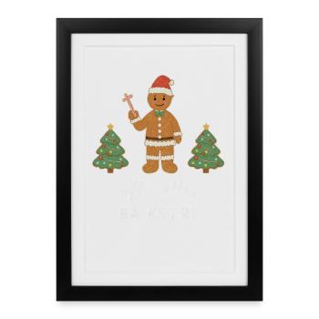 Cookies Baking Christmas Time Cookies Gingerbread - Framed poster (27 × 37 cm) - black - Front