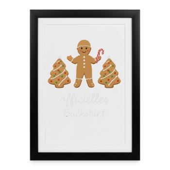 Cookies Baking Christmas Time Cookies Gingerbread - Framed poster (27 × 37 cm) - black - Front