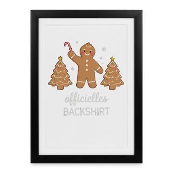 Cookies Baking Christmas Time Cookies Gingerbread - Framed poster (27 × 37 cm) - black - Front