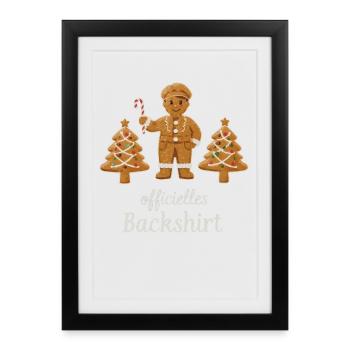 Cookies Baking Christmas Time Cookies Gingerbread - Framed poster (27 × 37 cm) - black - Front