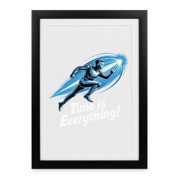 Time is Everything Runner - Framed poster (27 × 37 cm) - black - Front