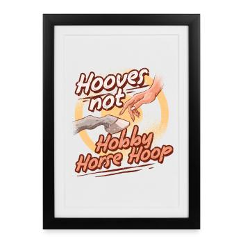 Aspirateurs anti-cavaliers de loisir, pas cerceaux de chevaux de loisir - Affiche encadrée (27 × 37 cm) - noir - Devant