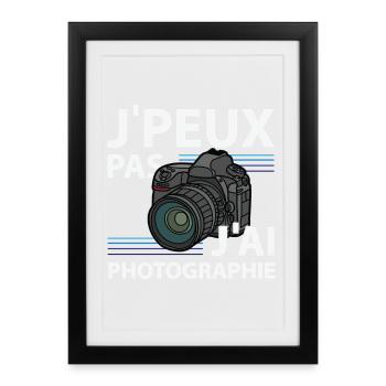 I can't I photograph - Framed poster (27 × 37 cm) - black - Front