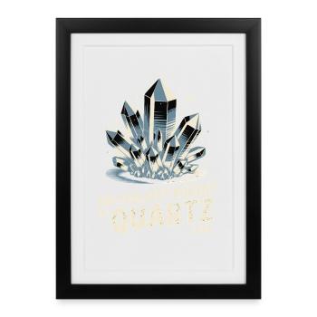 Geologist Do I Collect Rocks Quartz I Do - Affiche encadrée (27 × 37 cm) - noir - Devant