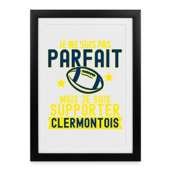 Supporter Clermont Clermontois Rugby Club - Affiche encadrée (27 × 37 cm) - noir - Devant