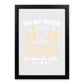 Mad Hatter Sayings - Framed poster (27 × 37 cm) - black - Front