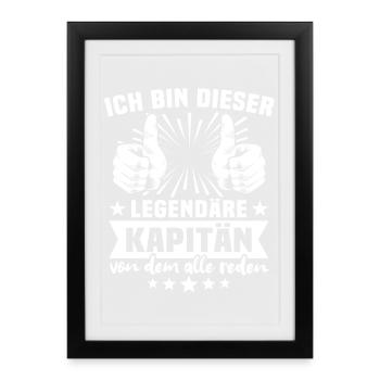 Captain Legend - Framed poster (27 × 37 cm) - black - Front