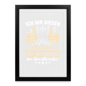 Dictons du mécanicien automobile - Affiche encadrée (27 × 37 cm) - noir - Devant