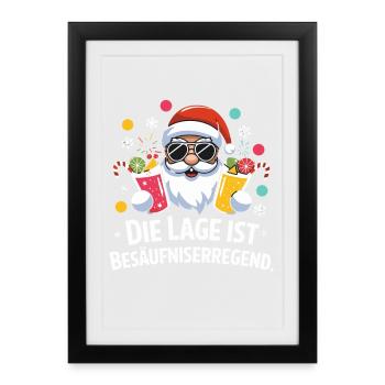 The location is drunkenly funnier - Framed poster (27 × 37 cm) - black - Front