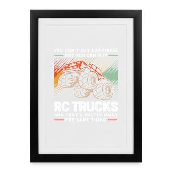 Toy Car RC Car - Framed poster (27 × 37 cm) - black - Front