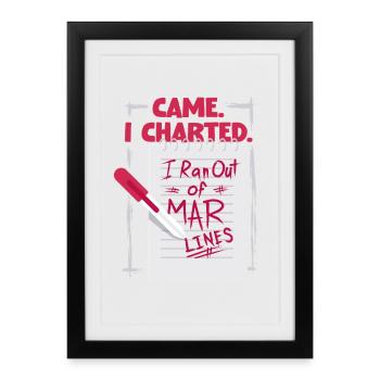 MFA d’assistant médical - Affiche encadrée (27 × 37 cm) - noir - Devant