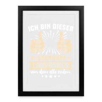 Train Driver Sayings - Framed poster (27 × 37 cm) - black - Front