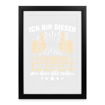 Dictons du Maleur - Affiche encadrée (27 × 37 cm) - noir - Devant