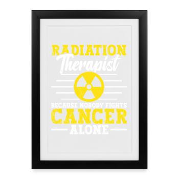 Radiothérapeute Technicien en radiologie incontournable - Affiche encadrée (27 × 37 cm) - noir - Devant