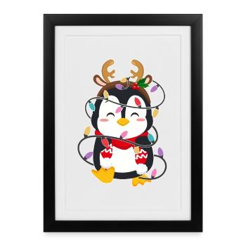 Christmas Christmas Gifts - Framed poster (27 × 37 cm) - black - Front