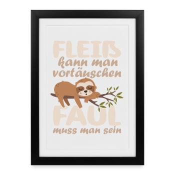 Funny Sayings Fun Outfits Irony Sarcasm - Framed poster (27 × 37 cm) - black - Front