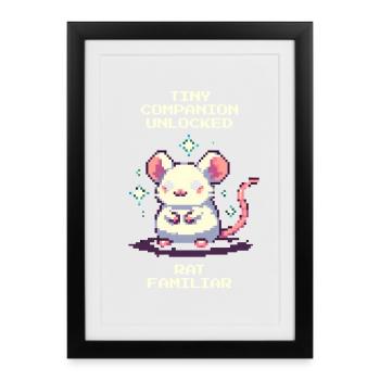 Little Companion Unlocked | Rat - Framed poster (27 × 37 cm) - black - Front