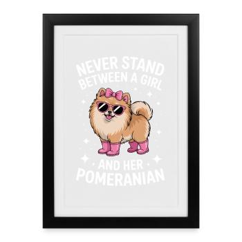 Pomeranian Sayings Funny Pomeranian Gift - Framed poster (27 × 37 cm) - black - Front