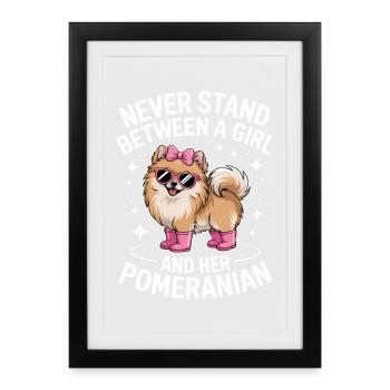 Pomeranian Sayings Funny Pomeranian Gift - Framed poster (27 × 37 cm) - black - Front