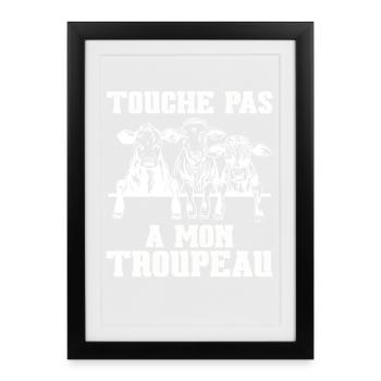 Farmer Agriculture Lumpy Skin - Framed poster (27 × 37 cm) - black - Front
