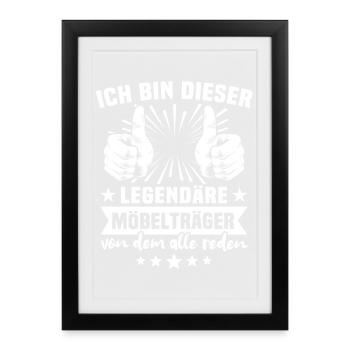 Furniture Rack Legend - Framed poster (27 × 37 cm) - black - Front