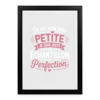 I'm not a small sample of perfection - Framed poster (27 × 37 cm) - black - Front