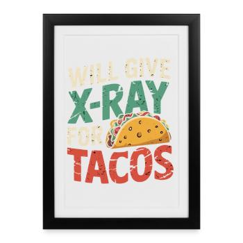 Diction de Taco Xray - Affiche encadrée (27 × 37 cm) - noir - Devant